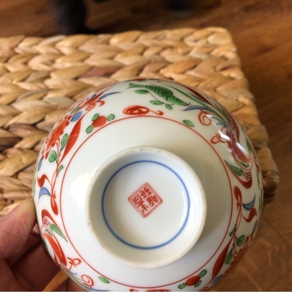 Japanese koi fish ceramic drink and noodle bowl set - Picture 5 of 6